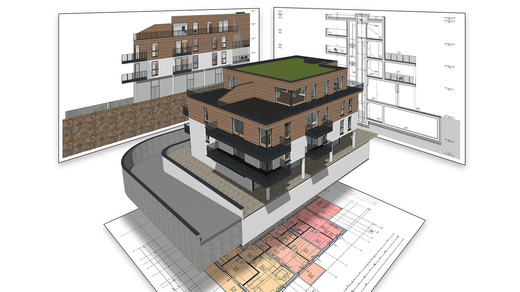 ELITECAD Architecture | 3D-Modellierung: Plan-Modell-Relation